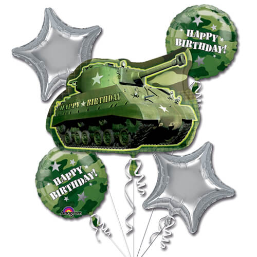 Party Balloon Camouflage Birthday Balloons Bouquet