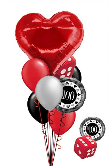 Party Balloon Casino Poker Balloon Bouquet