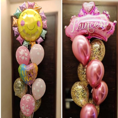 Party Balloon Happy Birthday Princess With Love you Balloons Bunch
