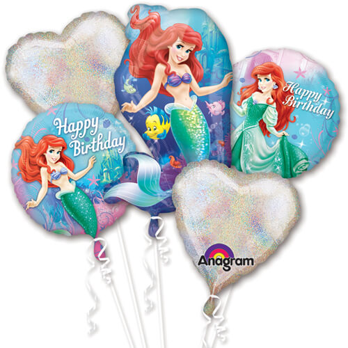 Balloons Party Celebrate Little Mermaid Happy Birthday Balloons  Bouquet