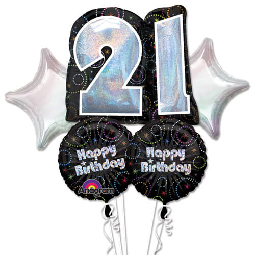 Party Balloon 21" Time To Party Bouquet