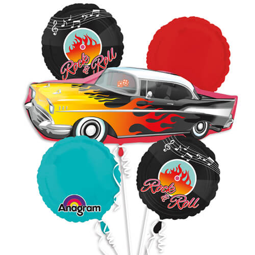 Party Balloon 50's Rock-N-Roll Balloons Bouquet P75