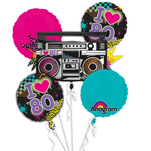 Party Balloon Totally 80's Balloons Bouquet P75