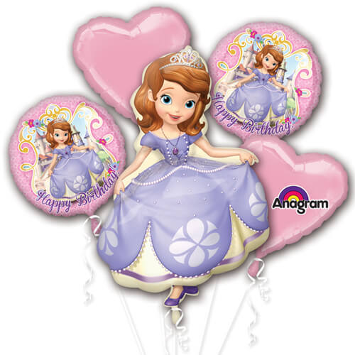 Balloons Party Celebrate Sofia Happy Birthday Balloons Bouquet