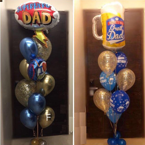 Party Balloon SuperDad with GreatDad Balloons Bunch