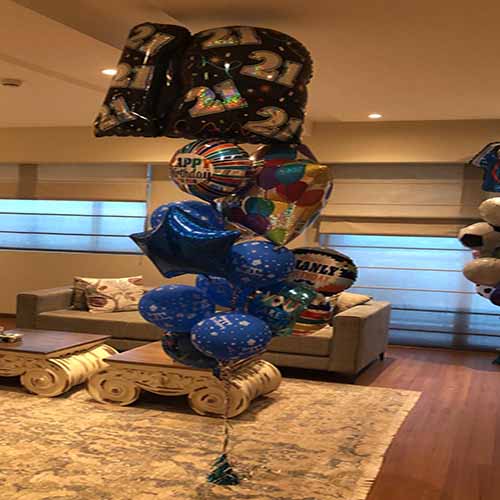 Party Balloons 21st Happy Birthday Balloon Bouquets