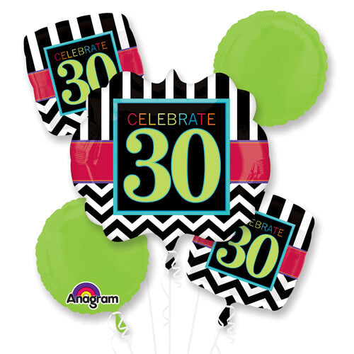 Party Balloon 30th Celebration Balloons Bunch