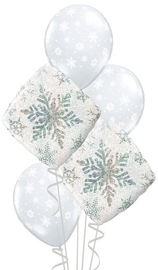 Party Balloon Snowflake Star Balloons Bouquet