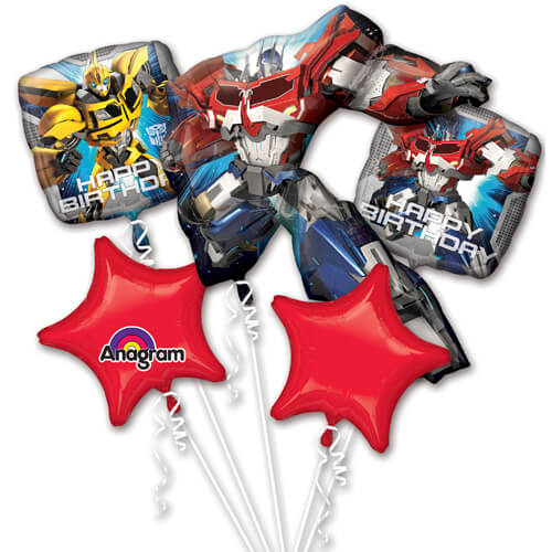 Balloons Party Celebrate Transformers Birthday Balloons Bouquet