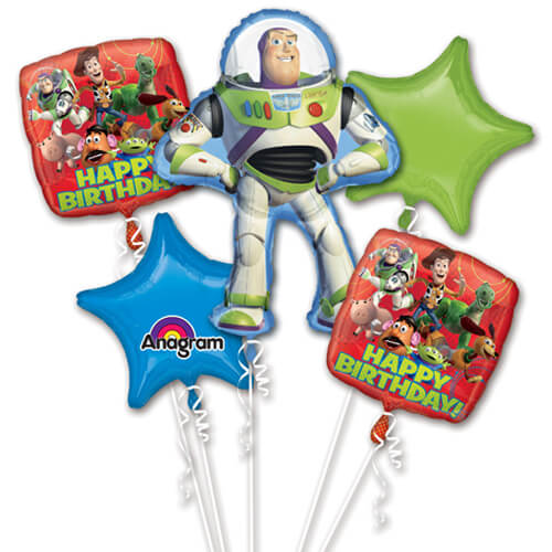 Balloons Party Celebrate Toy Story Gang Birthday Balloons Bouquet