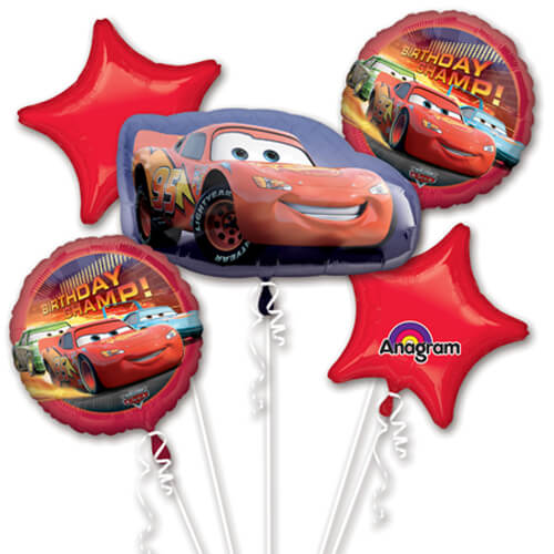 Balloons Party Celebrate Cars Birthday Balloons Bouquet