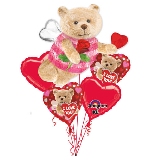 Party Balloon Bee Bear Balloons Bouquet 
