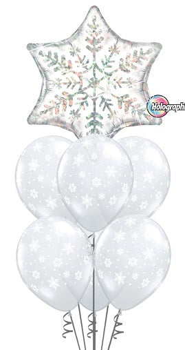 Party Balloon White Snow Balloons Bouquet