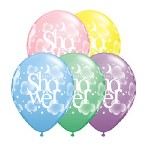 Party Balloons Heavenly Baby Shower Helium Balloons Bouquet -50CT
