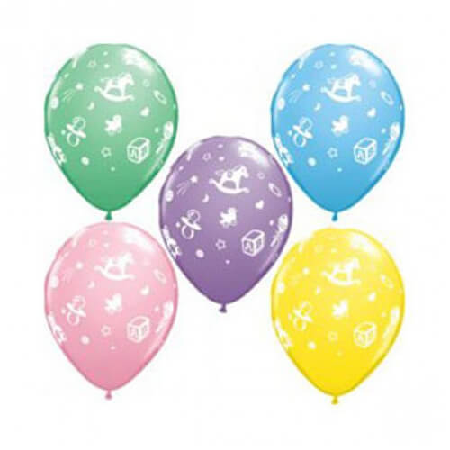 Party Balloon Baby Nursery Multicolor Helium Balloons Bunch
