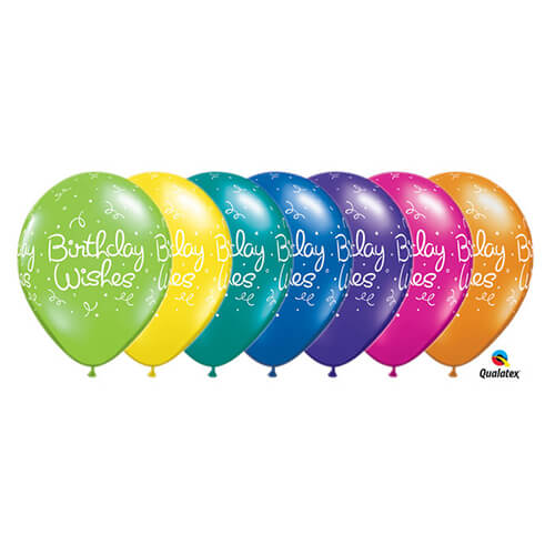 Party Balloon Birthday wishes Multicolor Balloons 