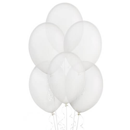 Party Balloons Diamond Clear Helium Balloons Bunch