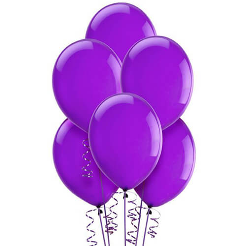 Party Balloon Spring Lilac Purple Helium Balloons Bunch