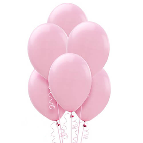 Party Balloon Rose Pink Helium Balloons Bunch 