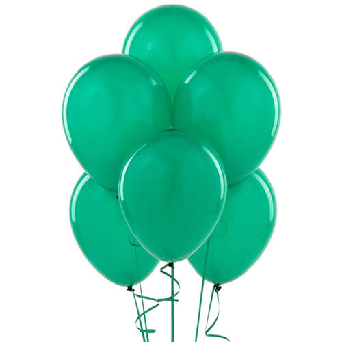 Party Balloon Winter Green Helium Balloons Bunch