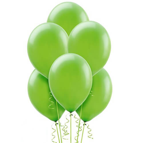 Party Balloon Lime Green  Helium Balloons Bunch