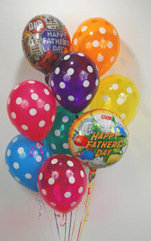 Party Balloons Father's day  With Polka Dots Balloons Bouquet
