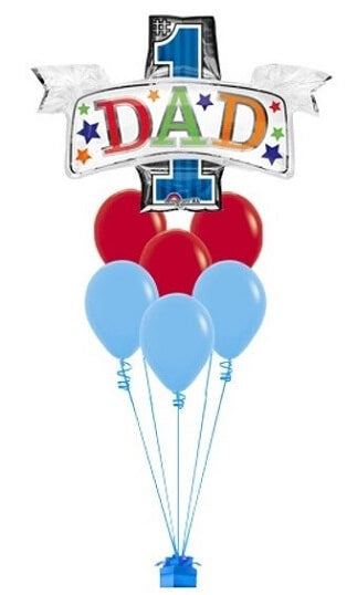 Party Balloons No.1 Dad Balloons Bouquet