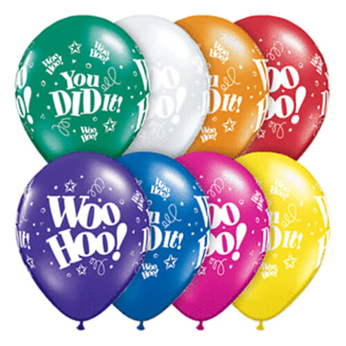 Party Balloon Woo Hoo! You Did it Helium Balloons Bunch