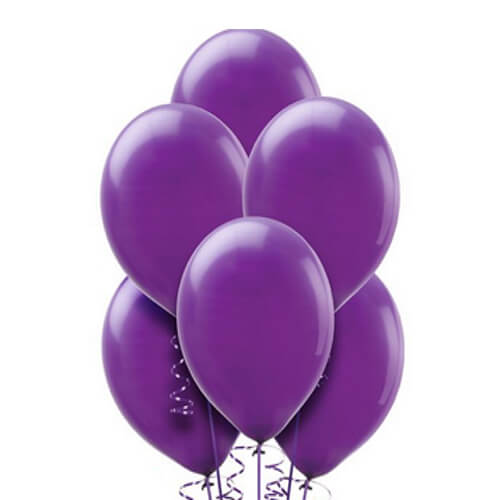 Party Balloon Purple Helium Balloons Bunch