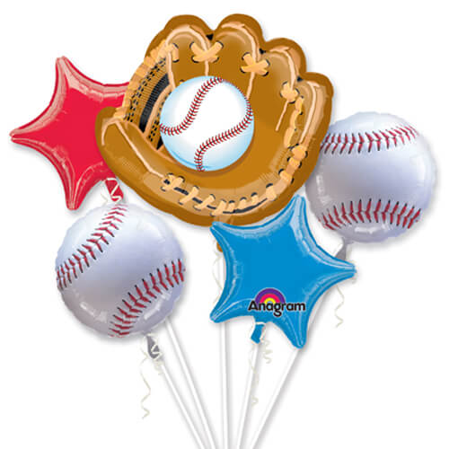 Party Balloon Baseball Balloons Bouquet