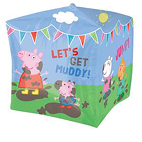 Party Balloon FOIL2010&nbsp;&nbsp;- Peppa Pig Party &nbsp; Cubez Peppa Pig Balloon - 15" Foil
