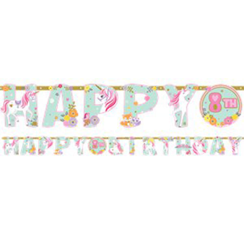 Party Balloon Magubann&nbsp;- Magical Unicorn Party Supplies Magical Unicorn Letter Banner