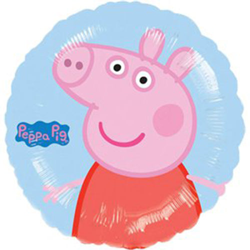 Party Balloon Peppa Pig Party Peppa Pig Blue Round Balloon - 18" Foil