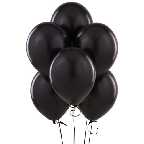 Party Balloons Black Helium Balloons Bunch