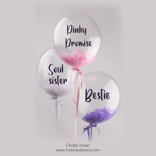 PARTY BALLOON SOUL SISTER, BESTIE, PROMISE