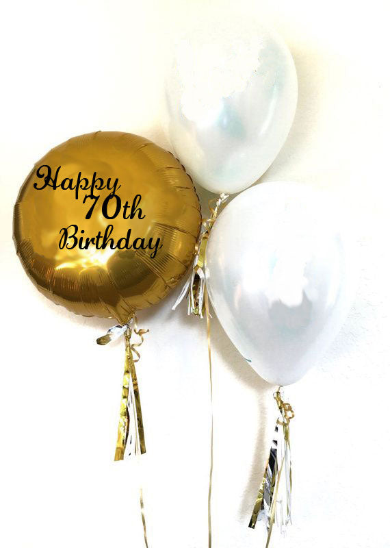 Party Balloon 70th Birthday Balloon Bunch