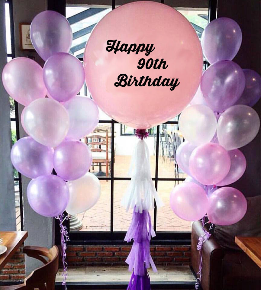 Party Balloon 90th Birthday Bouquet