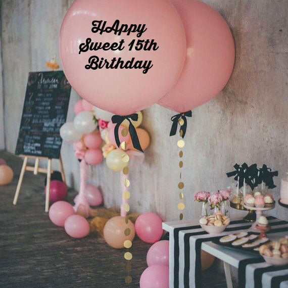Party Balloon Happy Sweet 15th Birthday Balloon
