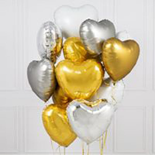 Party Balloons Inflated Seeing Hearts  Bunches