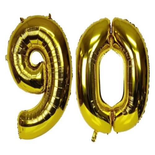 Party Balloon Gold 90 Number Balloon