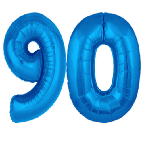 Party Balloon Blue 90 Number Balloon