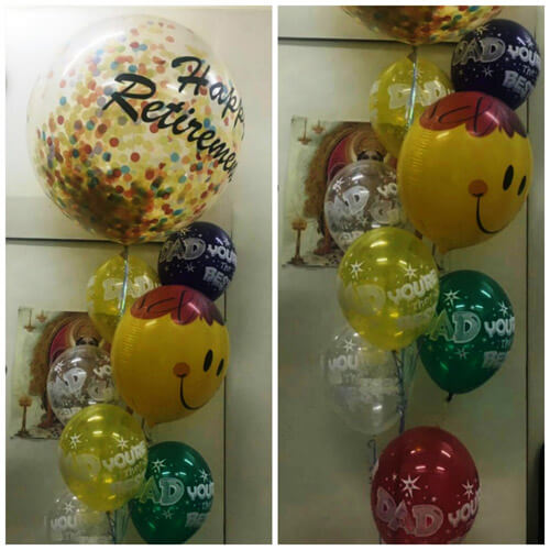 Party Balloon Dad Retirement Balloons Bouquet