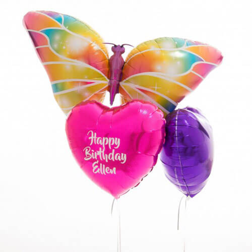 Butterfly Birthday Balloon Bunch