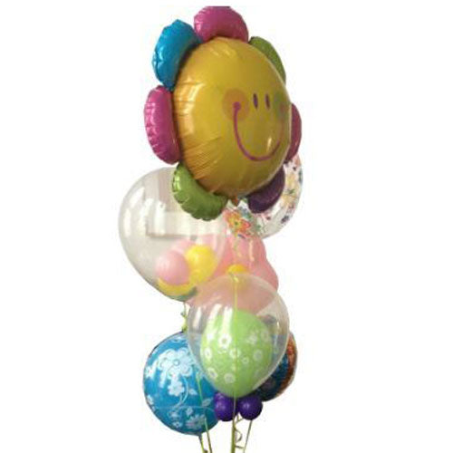 Smily Face Balloon Bunch