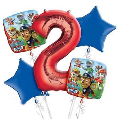 Paw Patrol 2nd Birthday Balloon Bunch  