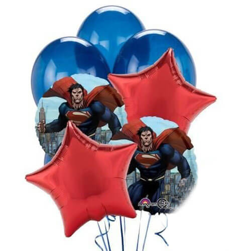 Balloons Party Celebrate Superman Balloon Bunch