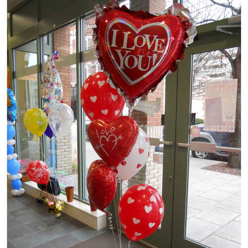 Party Balloons I love You Balloon Bunch