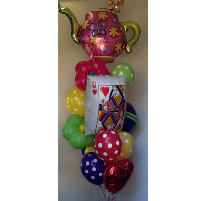 Party Balloon Mad Hatter Balloon Bunch 