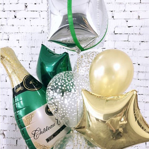 Party Balloons Champagne Balloon Bouquet