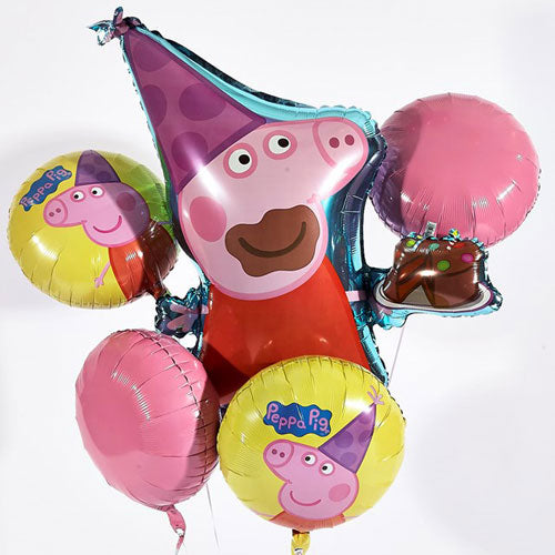 Balloons Party Celebrate Peppa Pig Balloons Bouquet